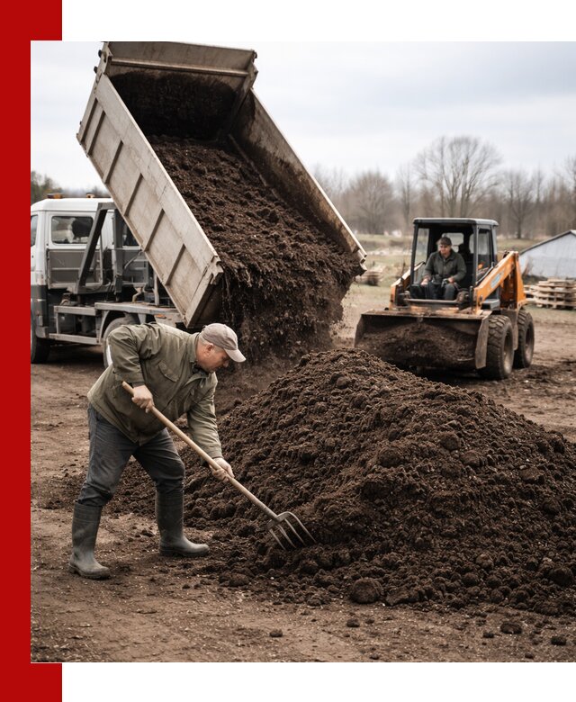Доставка и продажа перегноя в Краснокамске быстро и дешево