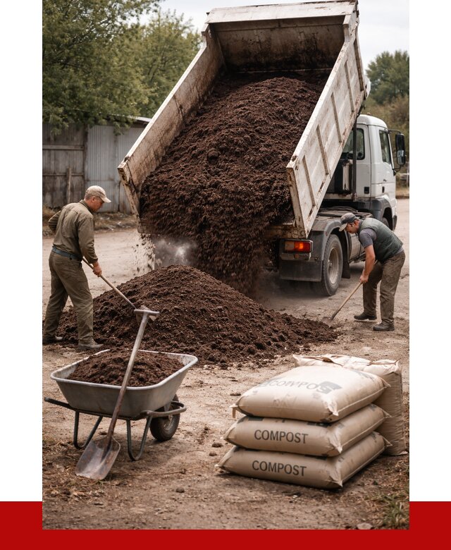 Купить компост в Краснокамске от 4258 р. за куб с доставкой | ПРОНЕРУДКнм