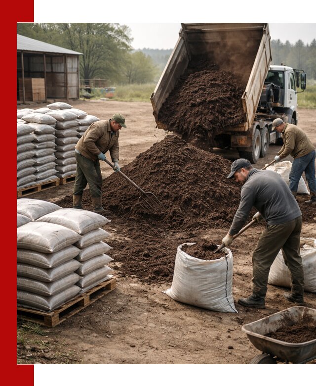 Доставка компоста оптом и в розницу в Краснокамске