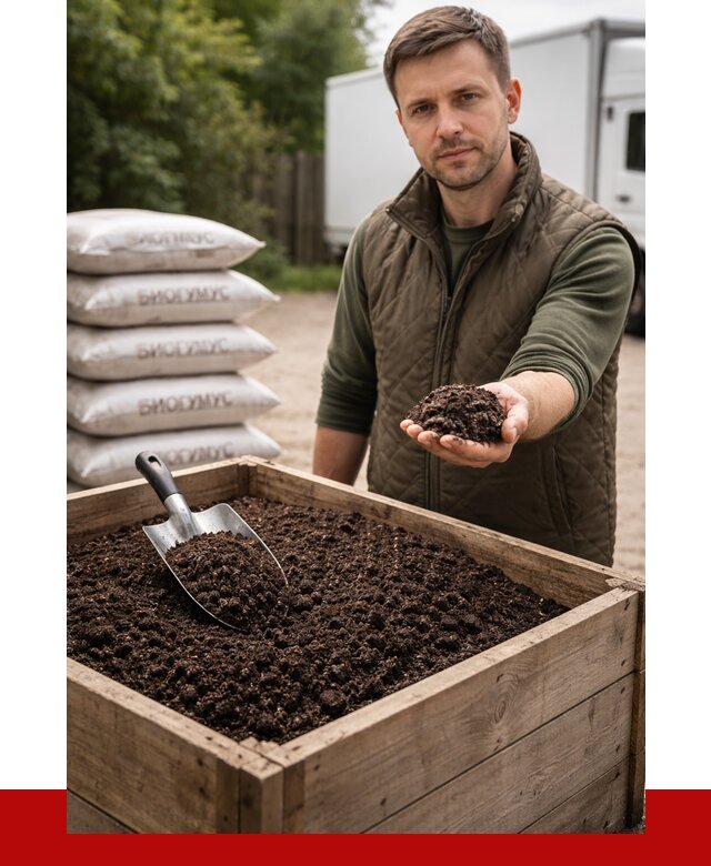 Купить биогумус в Краснокамске с доставкой от 8616 р. за куб | ПРОНЕРУДКнм