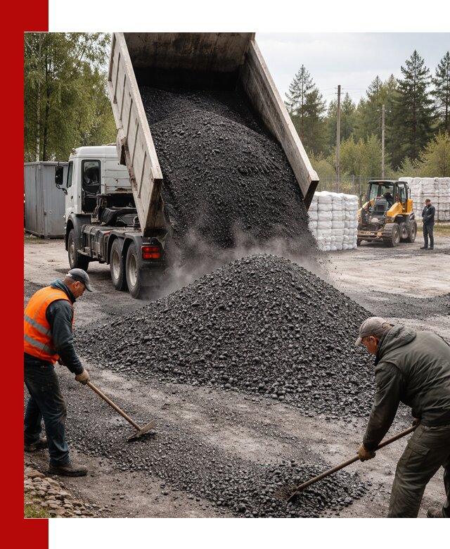Доставка и продажа асфальтного гранулята в Краснокамске
