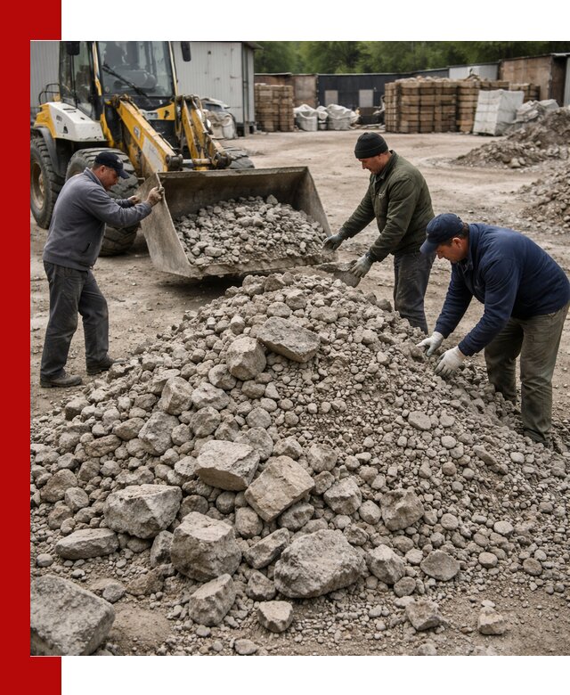 Демонтаж и вывоз бой бетона в Краснокамске