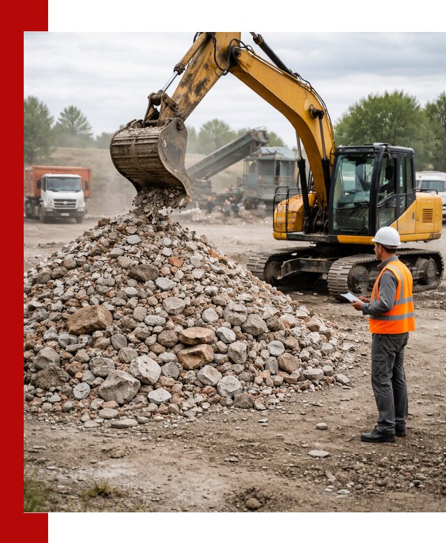 Доставка и вывоз строительного боя в Краснокамске