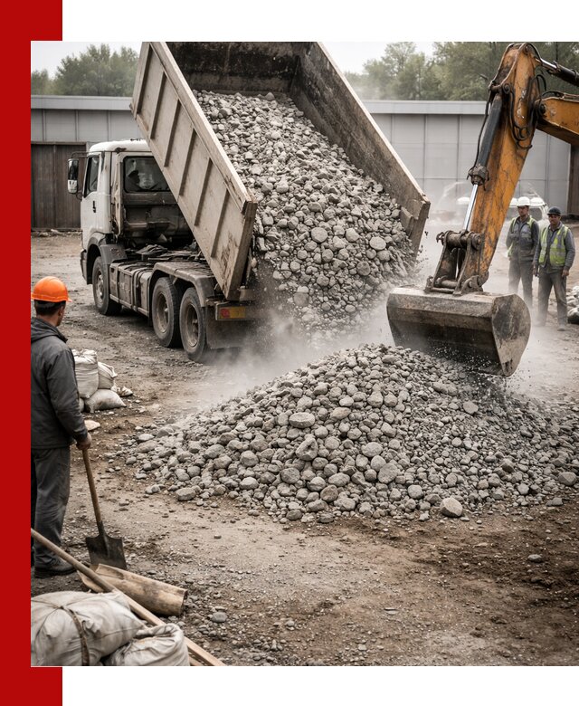 Доставка дробленого бетона в Краснокамске оптом и в розницу