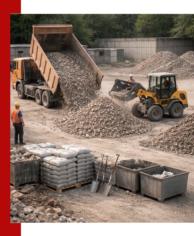 Вторичные материалы для отсыпки в Краснокамске — поставка и доставка