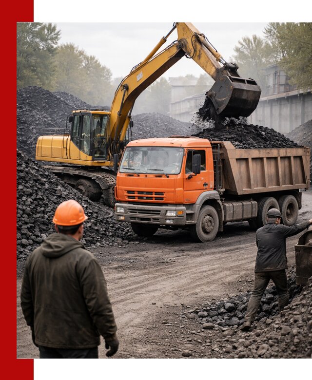 Доставка угля автотранспортом в Краснокамске быстро и выгодно