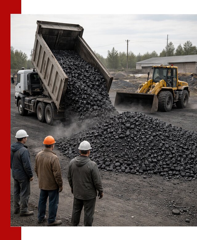 Доставка угля антрацита в Краснокамске с самосвалами и погрузкой