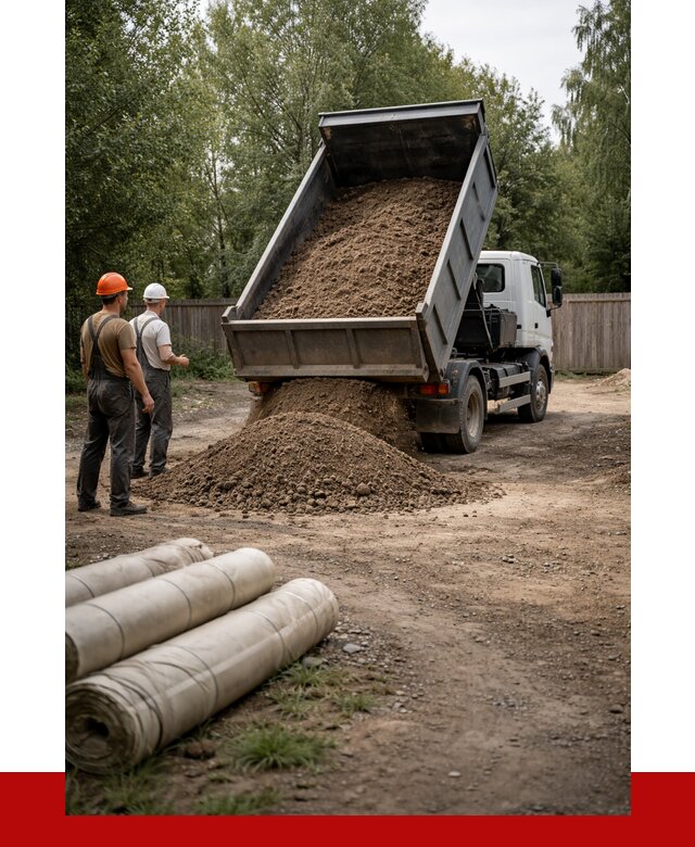 Доставка сыпучих материалов самосвалом в Краснокамск от 4258 р. | ПРОНЕРУДКнм