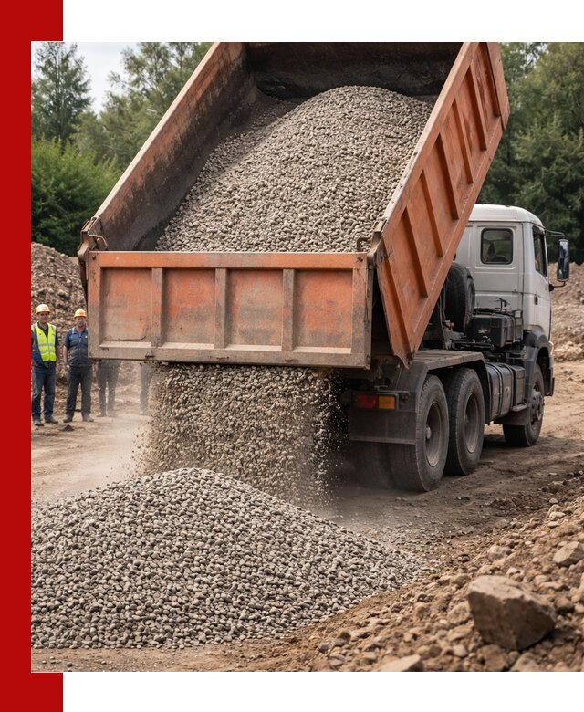 Доставка сыпучих материалов самосвалом в Краснокамске быстро и надежно