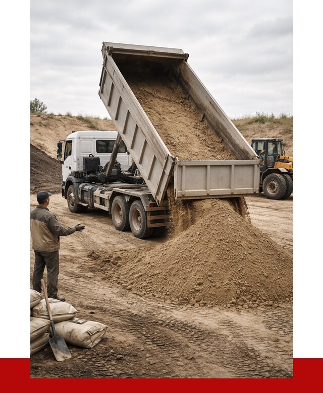 Доставка самосвалом 20 кубов в Краснокамске от 7603 р. | ПРОНЕРУДКнм