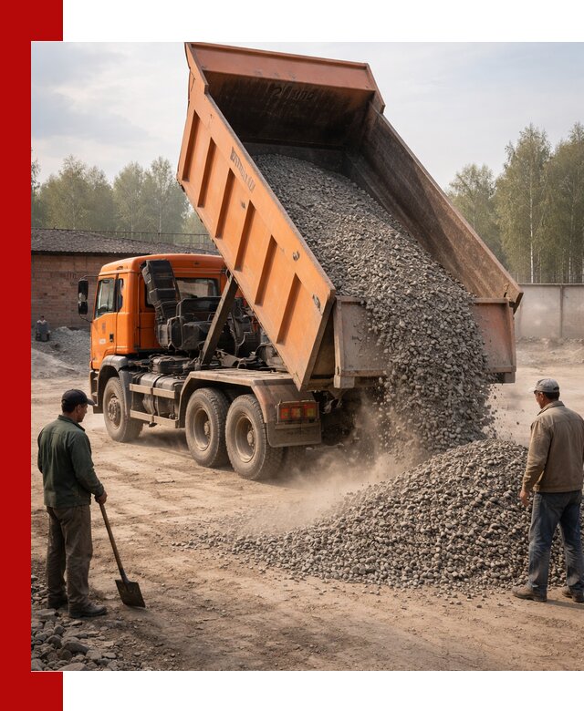 Доставка самосвалом 20 м3 в Краснокамске быстро и надежно