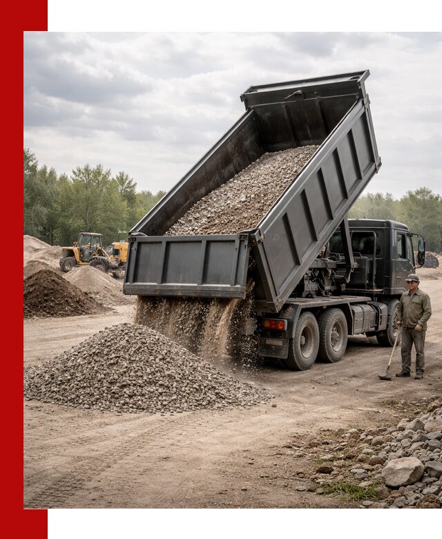 Доставка самосвалом 30 м3 по выгодным ценам в Краснокамске