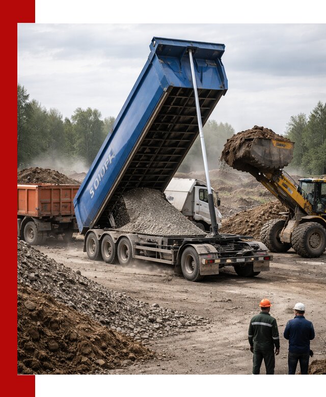 Аренда тонар 40 тонн в Краснокамске с доставкой материалов