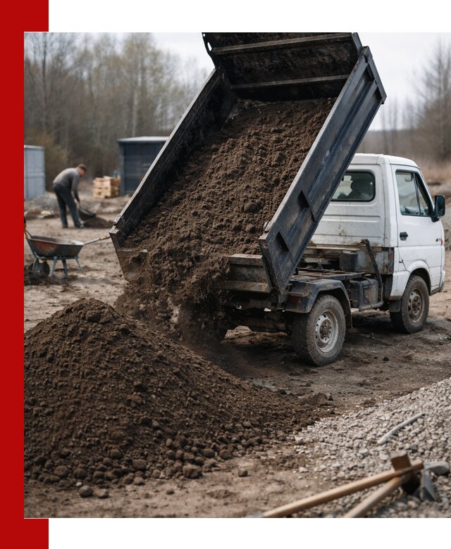 Аренда минисамосвала в Краснокамске для доставки сыпучих материалов