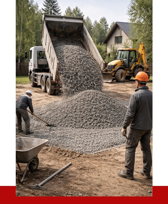 Отсыпка участка щебнем в Краснокамске от 6589 р. ПРОНЕРУДКнм