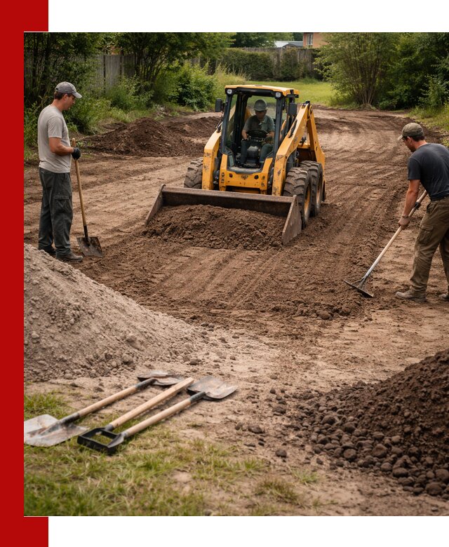 Планировка участка грунтом с вывозом и доставкой в Краснокамске