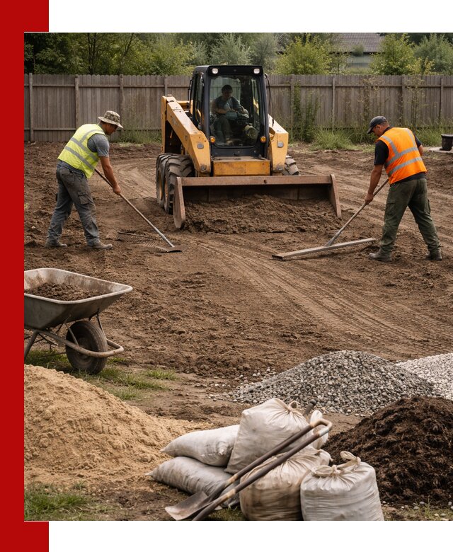 Выравнивание участка под строительство и благоустройство в Краснокамске