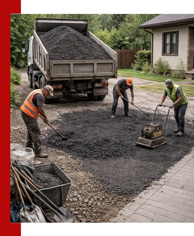 Асфальтовая крошка для двора с доставкой в Краснокамске